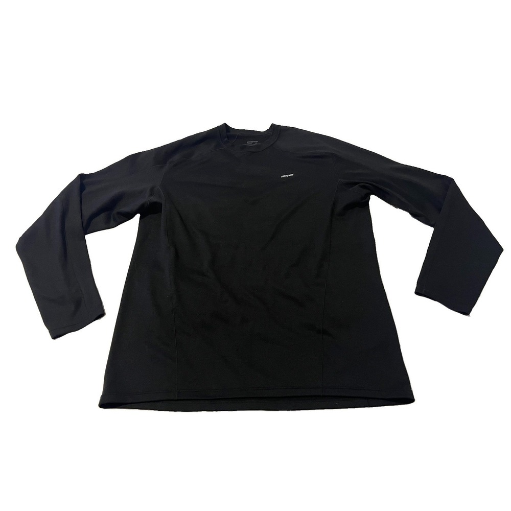 Patagonia Mens Capilene Midweight Baselayer Black Long Sleeve Size XL